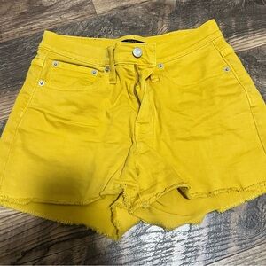 J. Crew Factory Mustard Jean Shorts